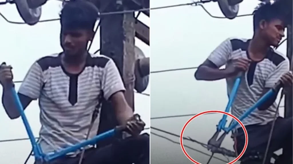 প্রেমিকা ফোনে ব্যস্ত থাকায় পুরো গ্রামের বিদ্যুতের তার কাটল প্রেমিক